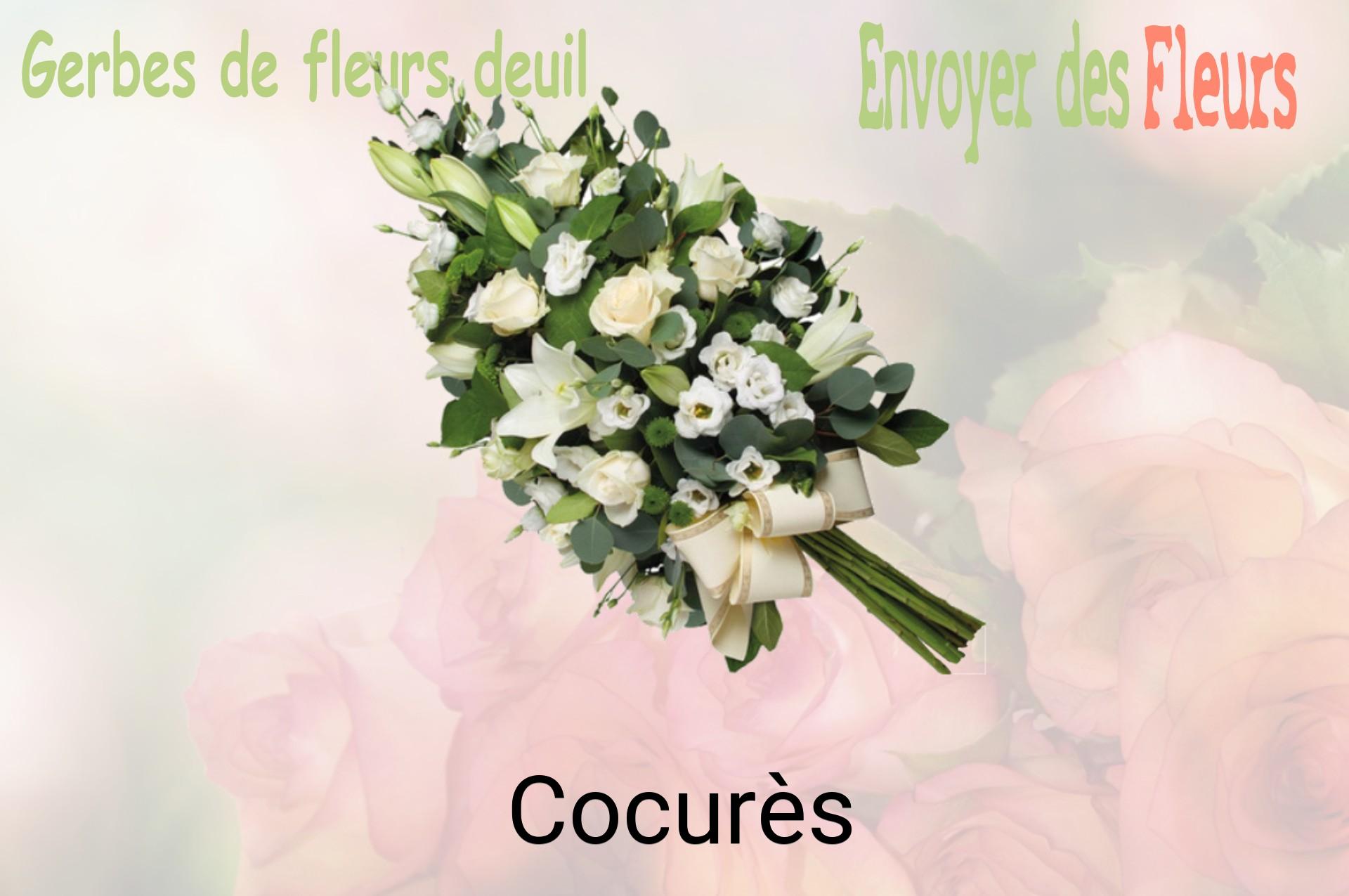 Gerbe de fleurs de deuil livrée à Cocurès